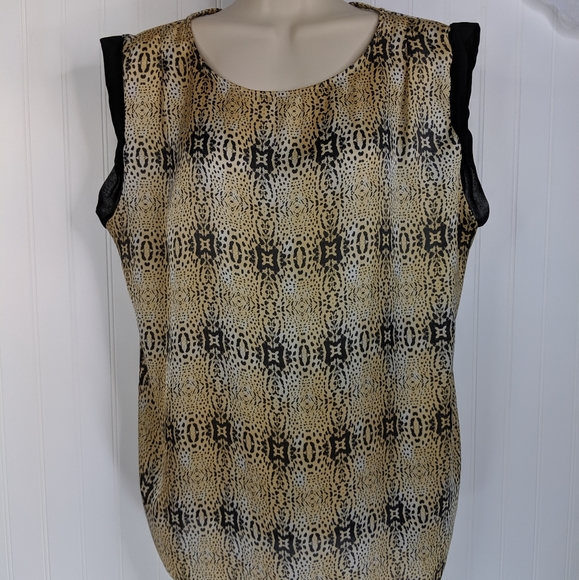 MNG by MANGO Leopard Print Shell Sz 10 - Picture 4 of 15